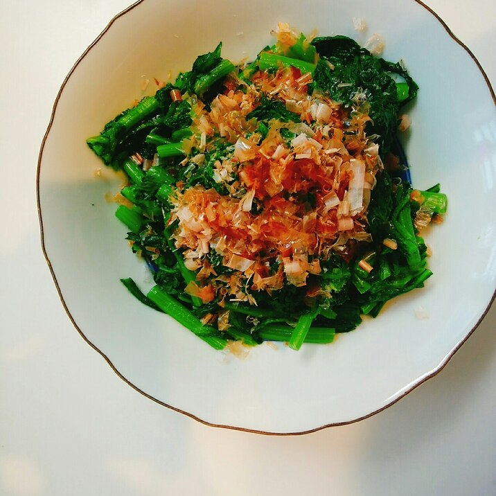 ポン酢でさっぱり 春菊のおひたし レシピ 作り方 By ひろみ69 楽天レシピ